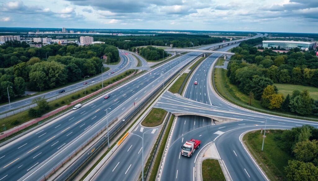 Abschleppdienst in Ratingen unterwegs auf der Autobahn A52