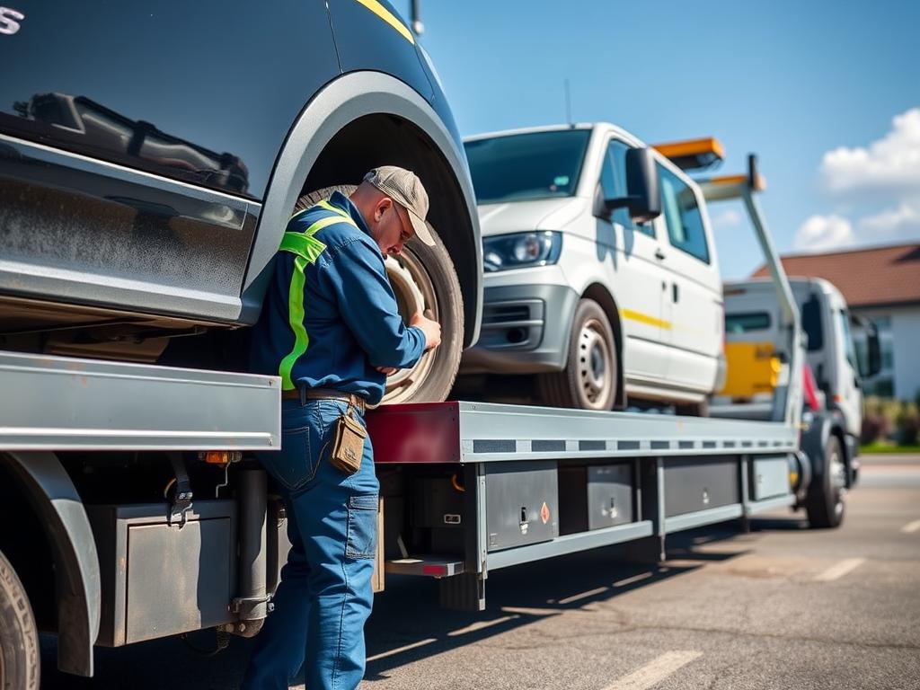 Professioneller Abschleppdienst Langenfeld bei der Arbeit